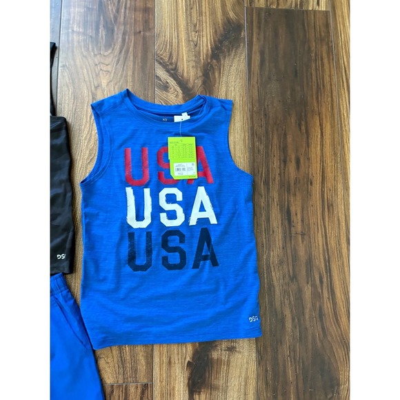 Boys' DSG Tank & Shorts Bundle – Blue & Camo – Size XS - Picture 3 of 4